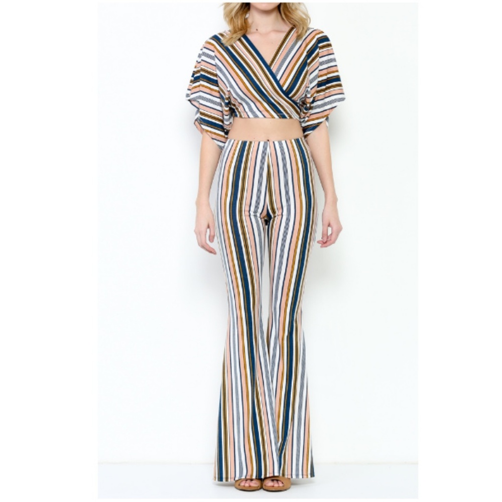 striped pants set - Picture 3 of 4
